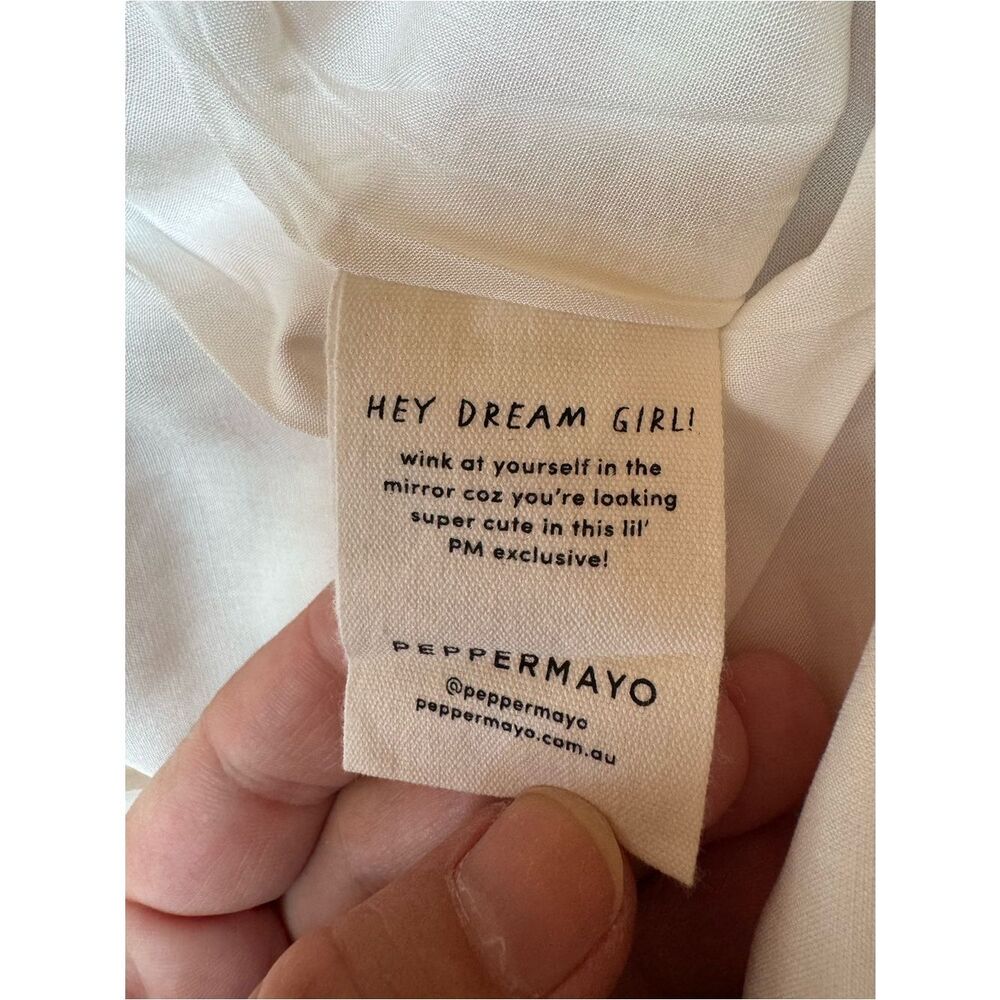 PepperMayo Women's Monday Margs Floral Linen Blend Mini Dress in Blooming Size 2 - Picture 10 of 11